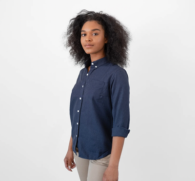 mens white oxford service shirt