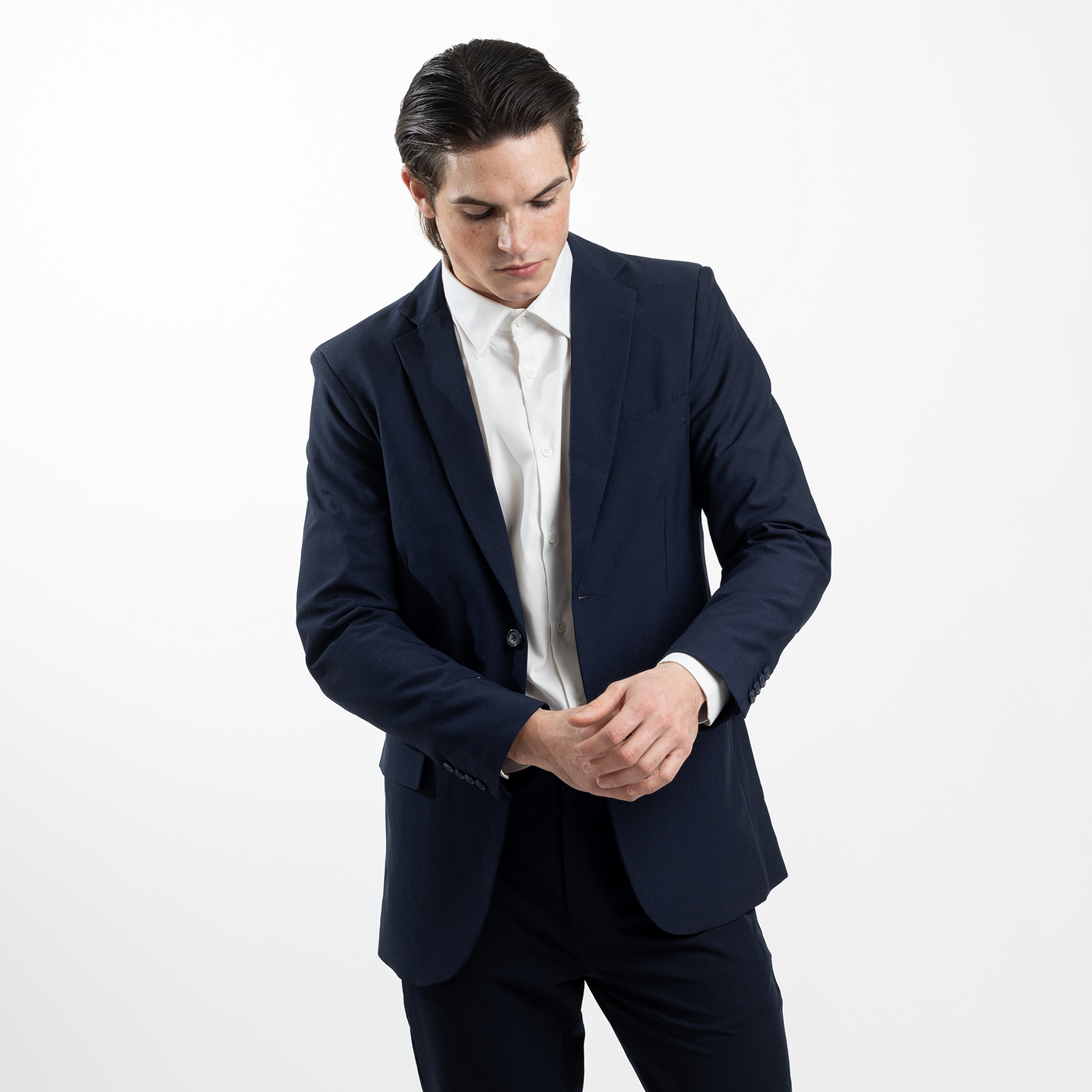 Men's Navy Tech Blazer