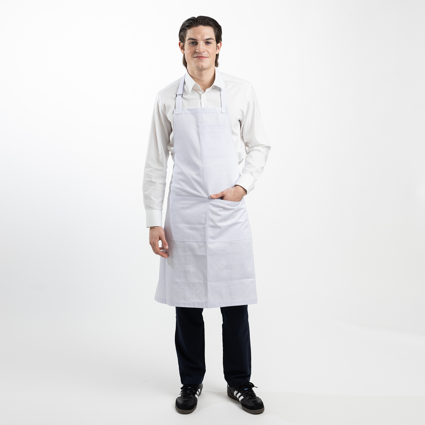 White French Bistro Stock Apron