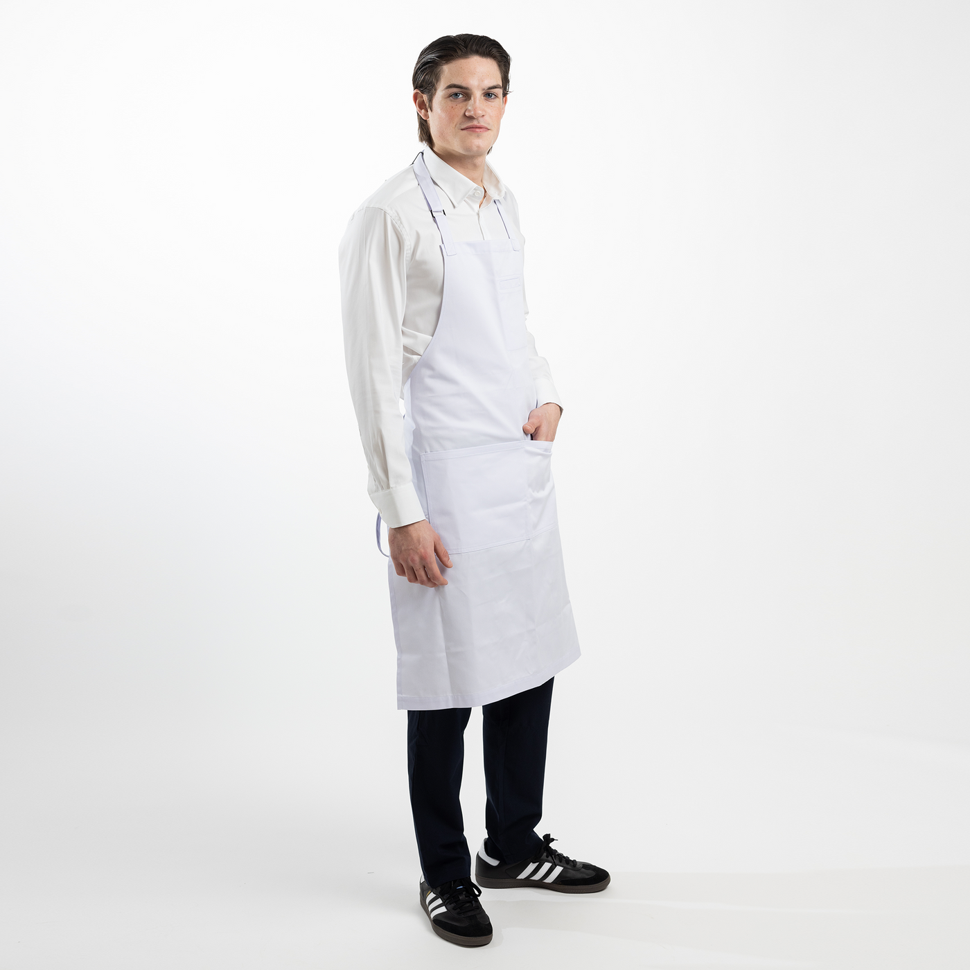 White French Bistro Stock Apron