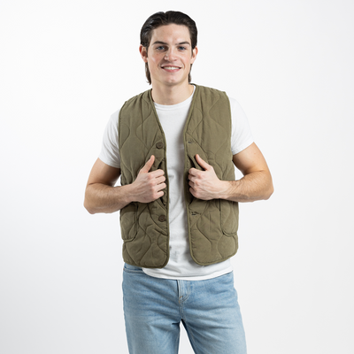 Olive Drab Unisex Quilted Vest