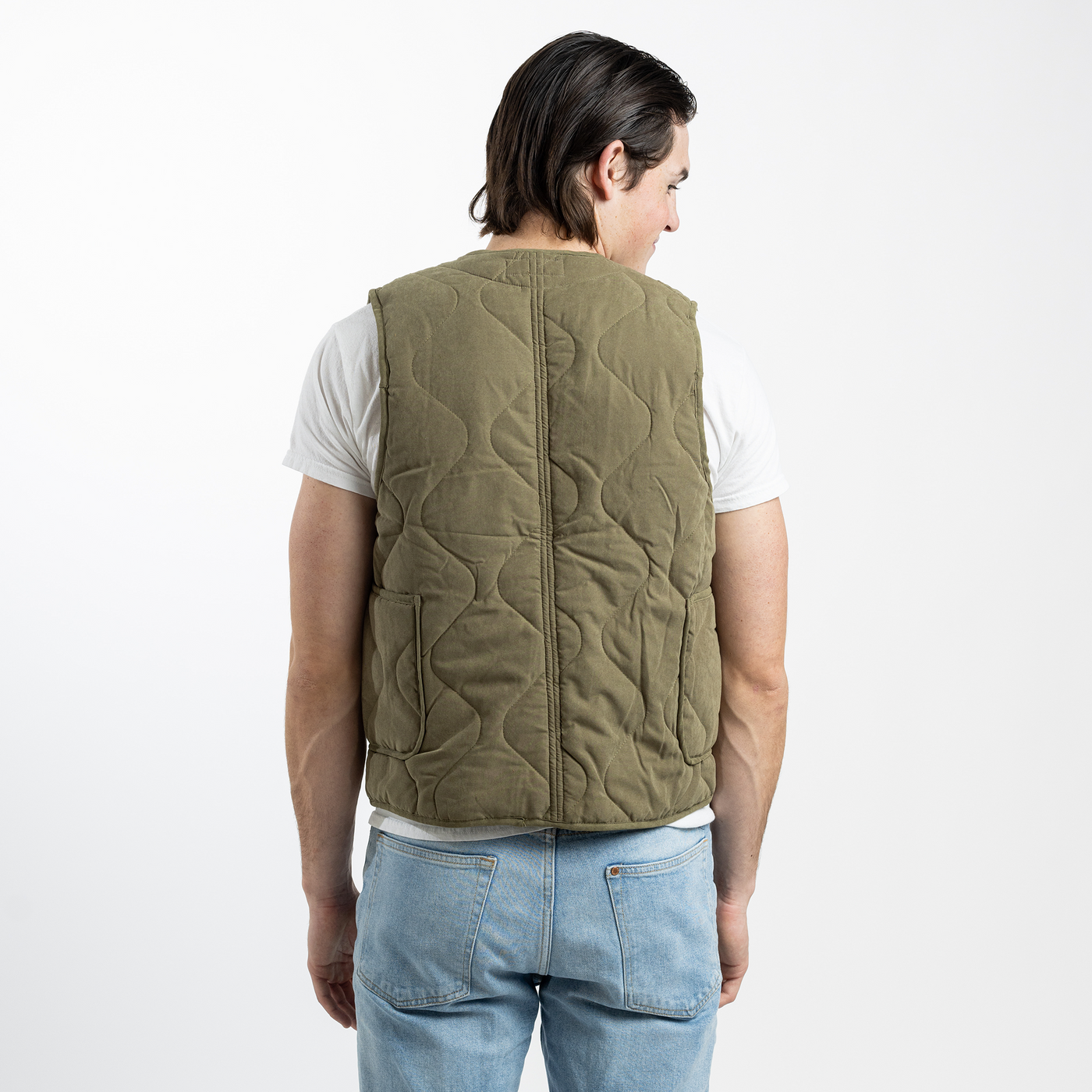 Olive Drab Unisex Quilted Vest