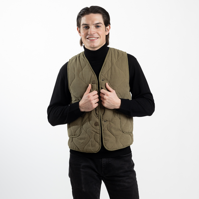 Olive Drab Unisex Quilted Vest