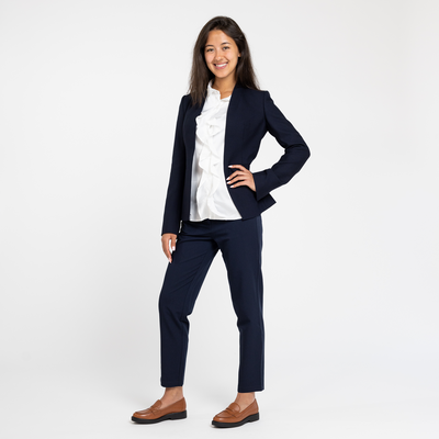 Women's Navy Stretch Trouser