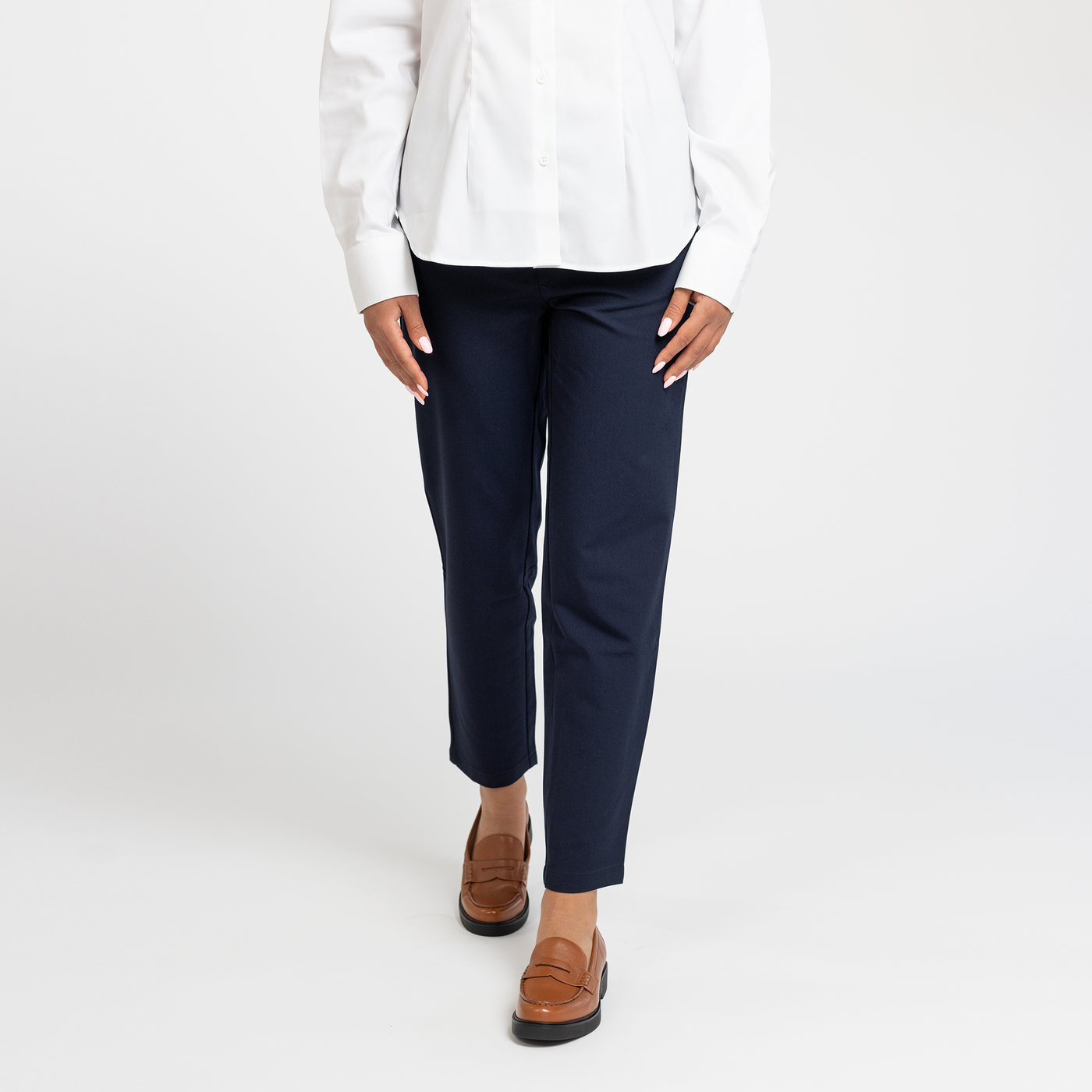 Women's Navy Stretch Trouser