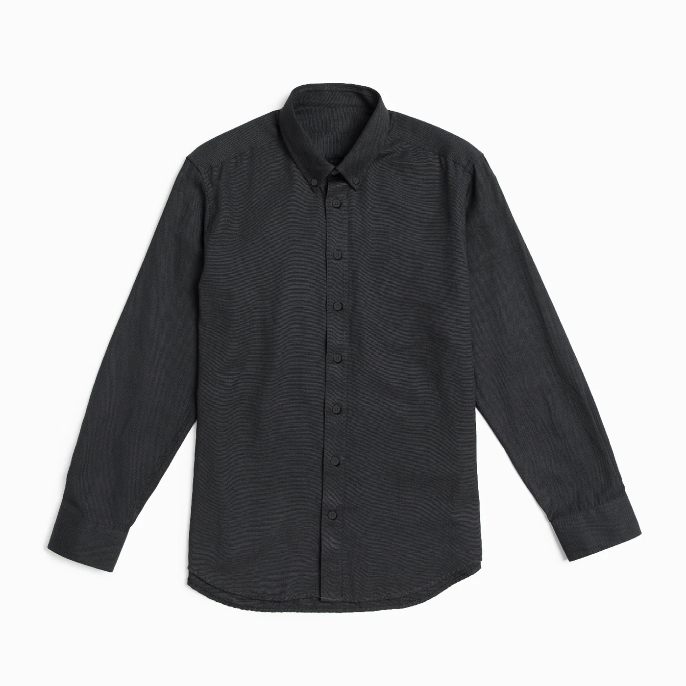 Women's Black Button Down Service Oxford