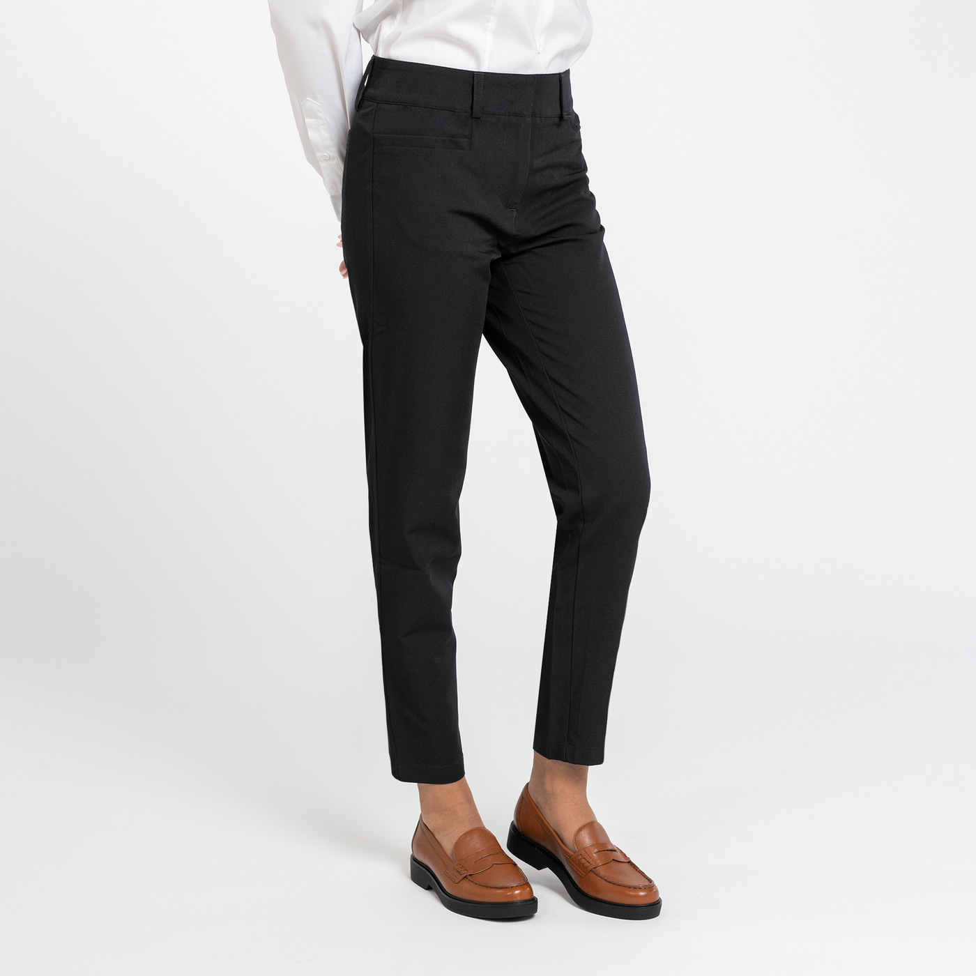 Women's Black Slim Tech Trouser