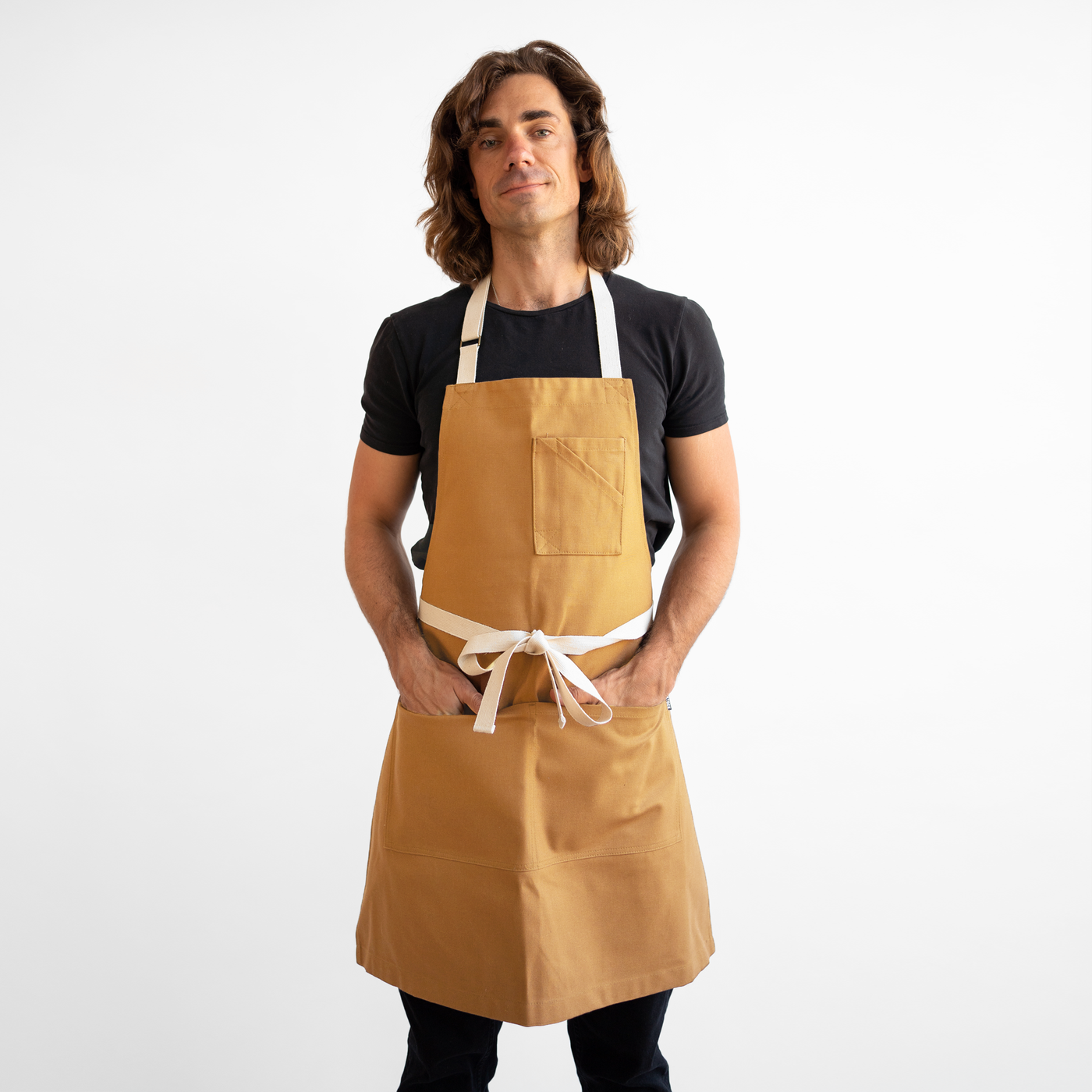 Gold Duck Bib Apron