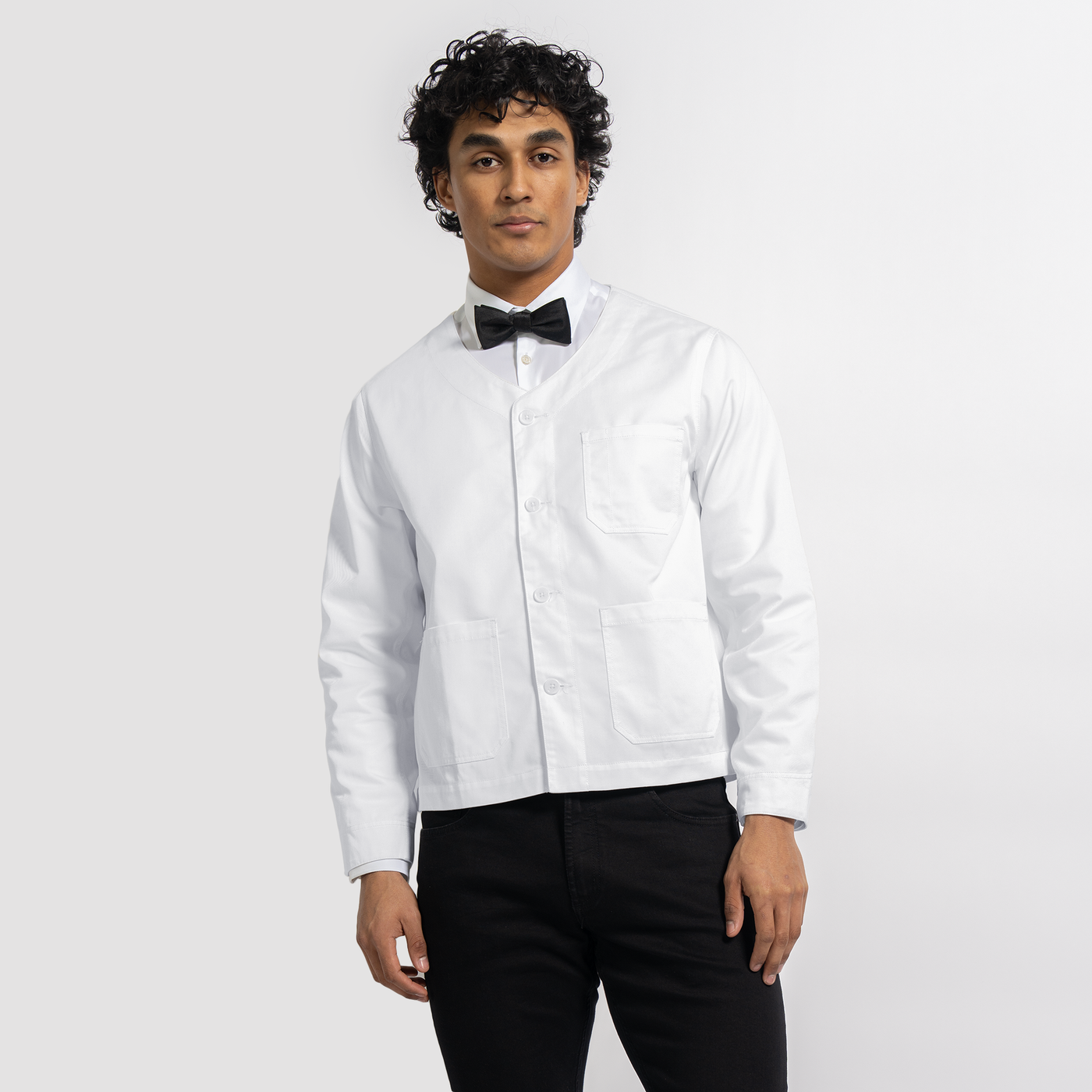 Men's White Bartender Jacket