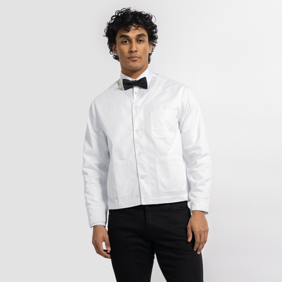 Men's White Bartender Jacket