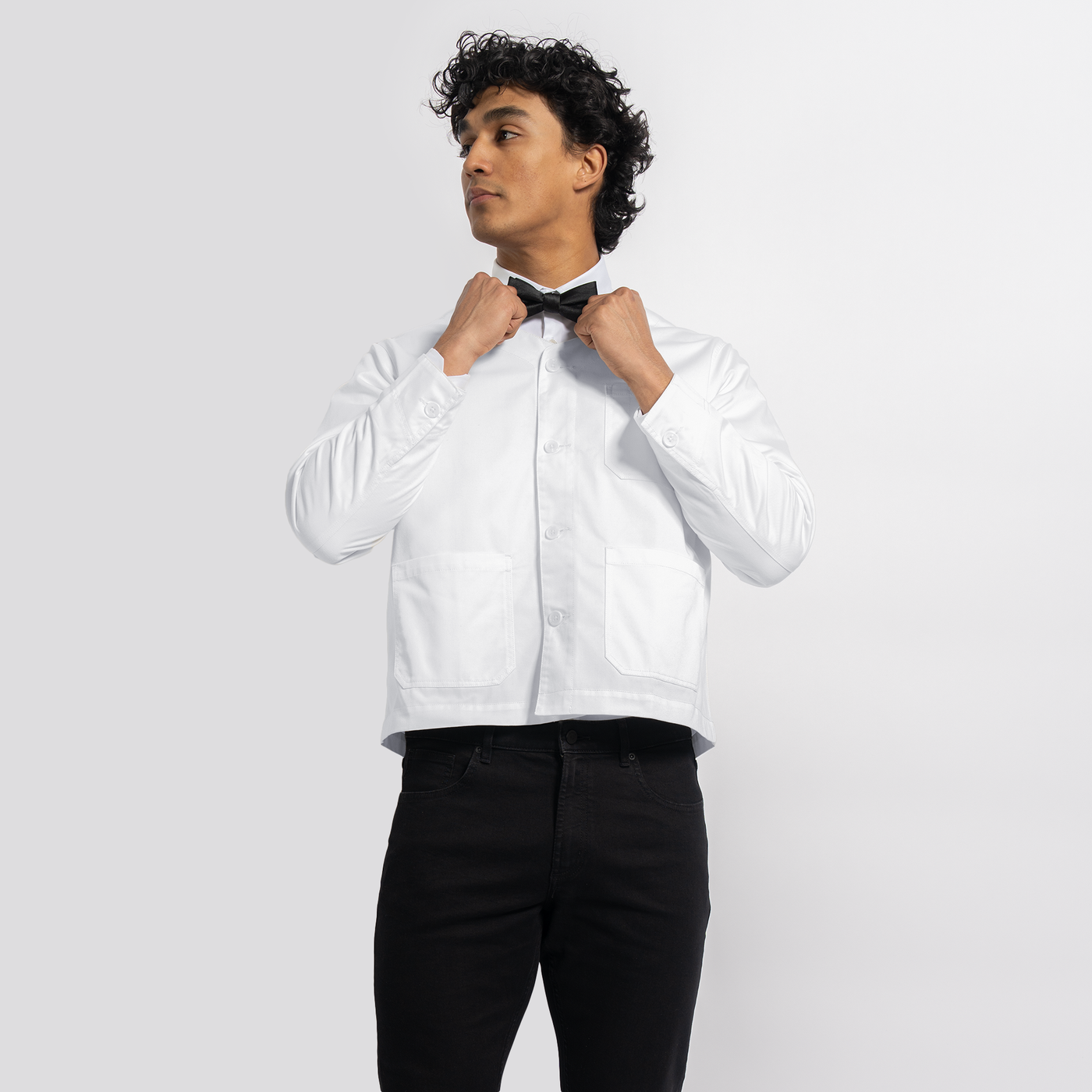 Men's White Bartender Jacket
