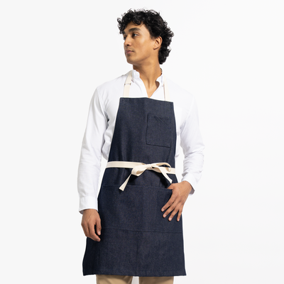 Indigo Denim Bib Apron