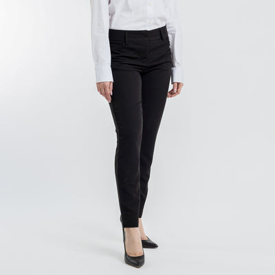 Women's Black Stretch Service Chino