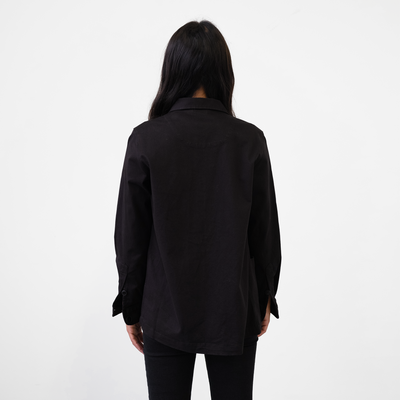 Women's Black Stretch Chore Coat