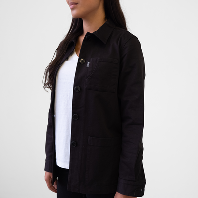 Women's Black Stretch Chore Coat