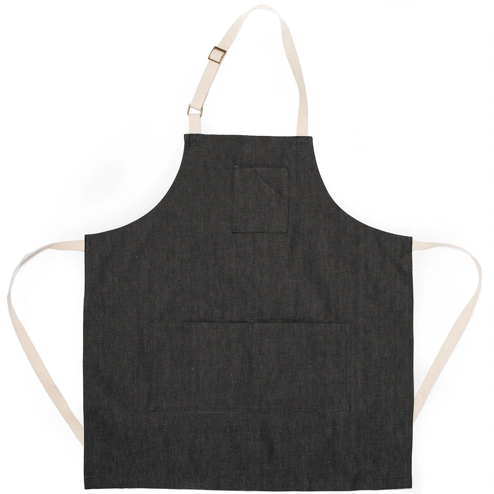 Black Denim Stock Apron