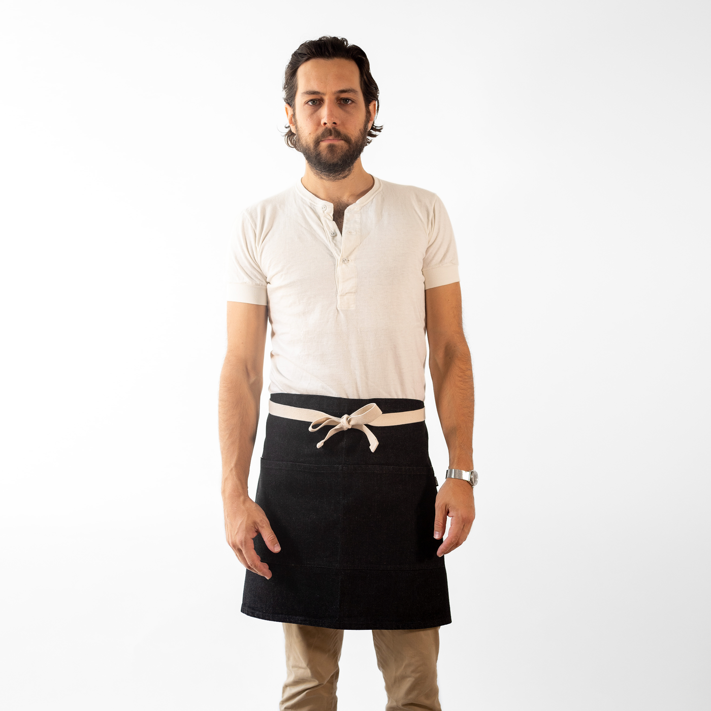 Black Denim Waist Apron