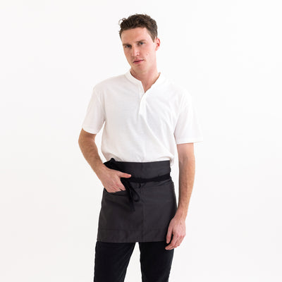 Charcoal Twill Shorty Waist Apron