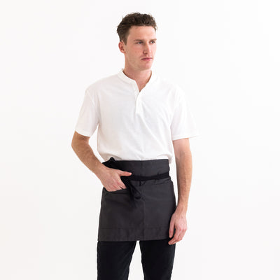 Charcoal Twill Shorty Waist Apron