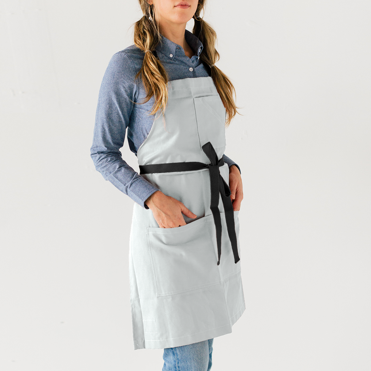 Cloud Canvas Bib Apron