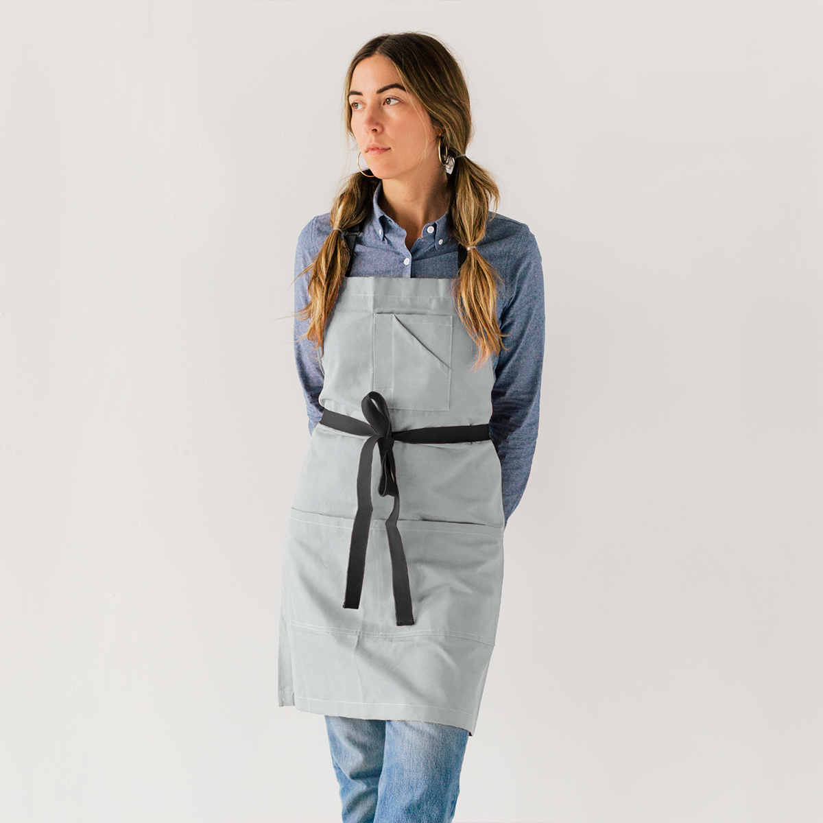 Cloud Canvas Bib Apron