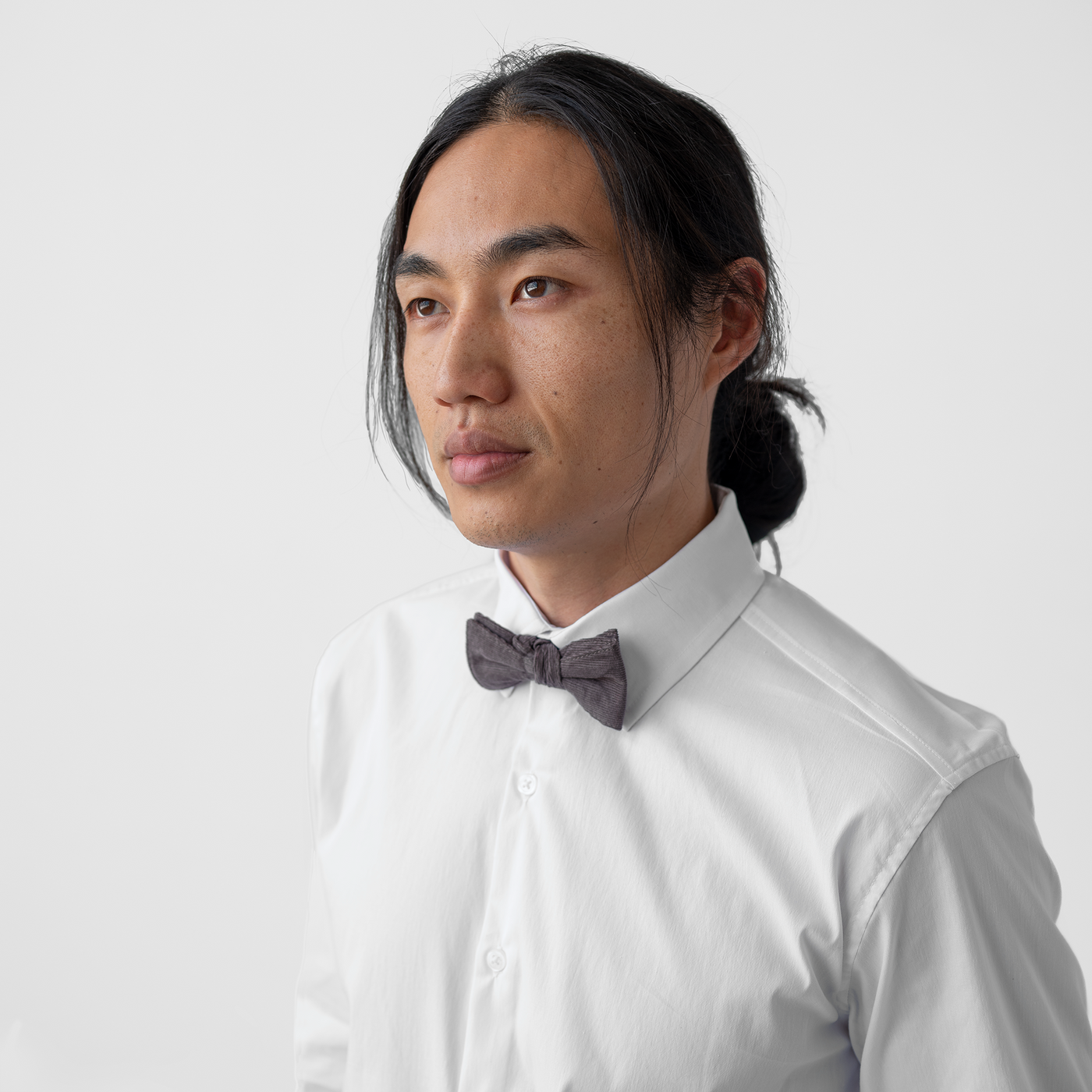 Charcoal Corduroy Bowtie