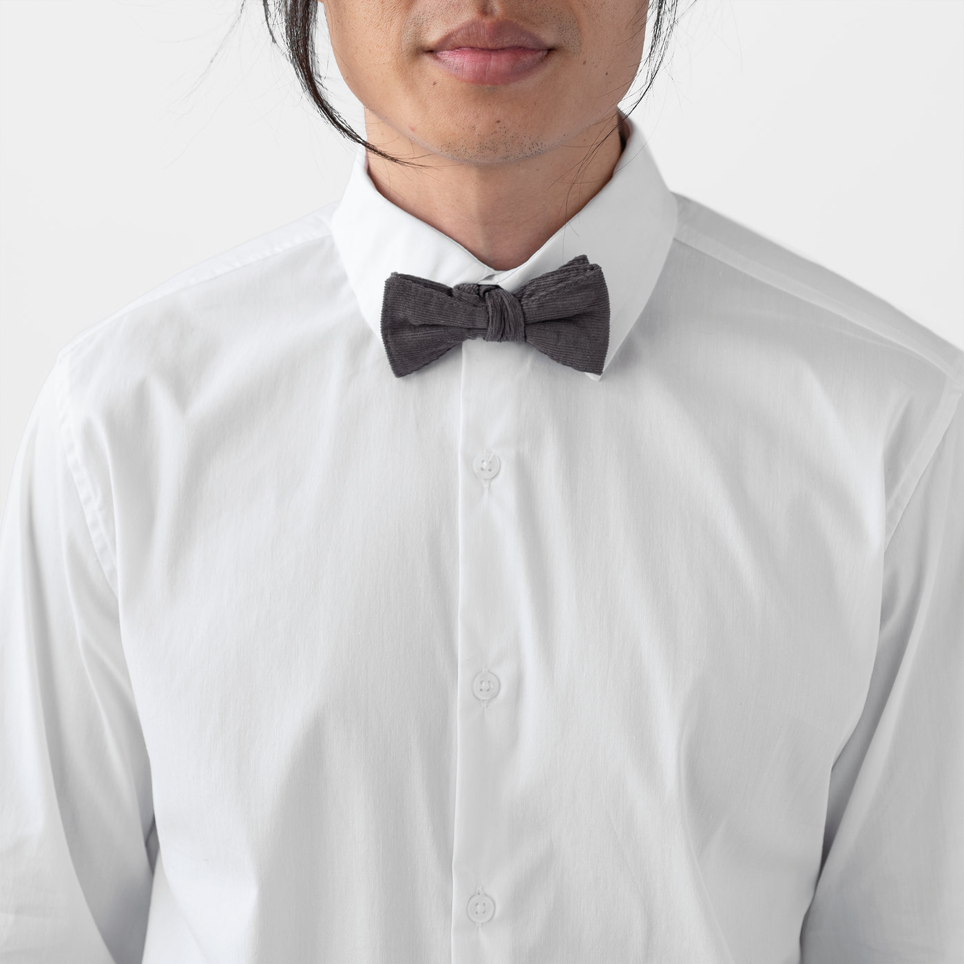 Charcoal Corduroy Bowtie