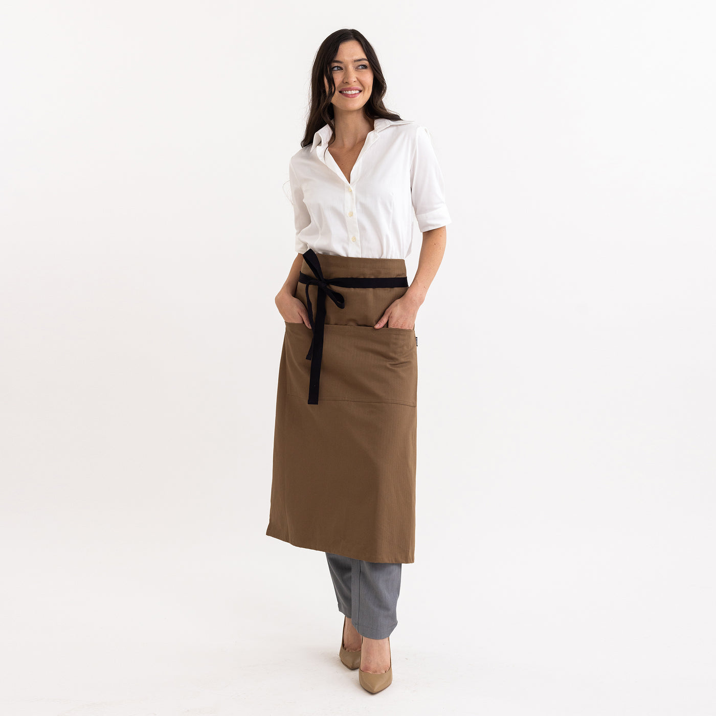 Coyote Herringbone Bistro Apron