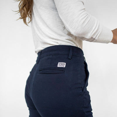 Women's Navy Stretch Service Chino