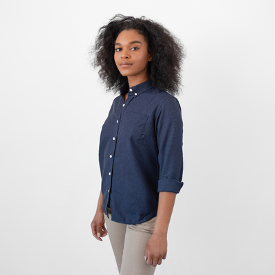 Women's Deep Indigo Service Oxford