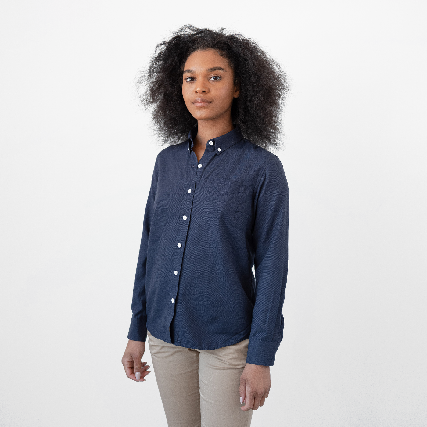 Women's Deep Indigo Service Oxford