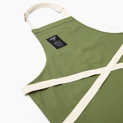 Fern Canvas Bib Apron
