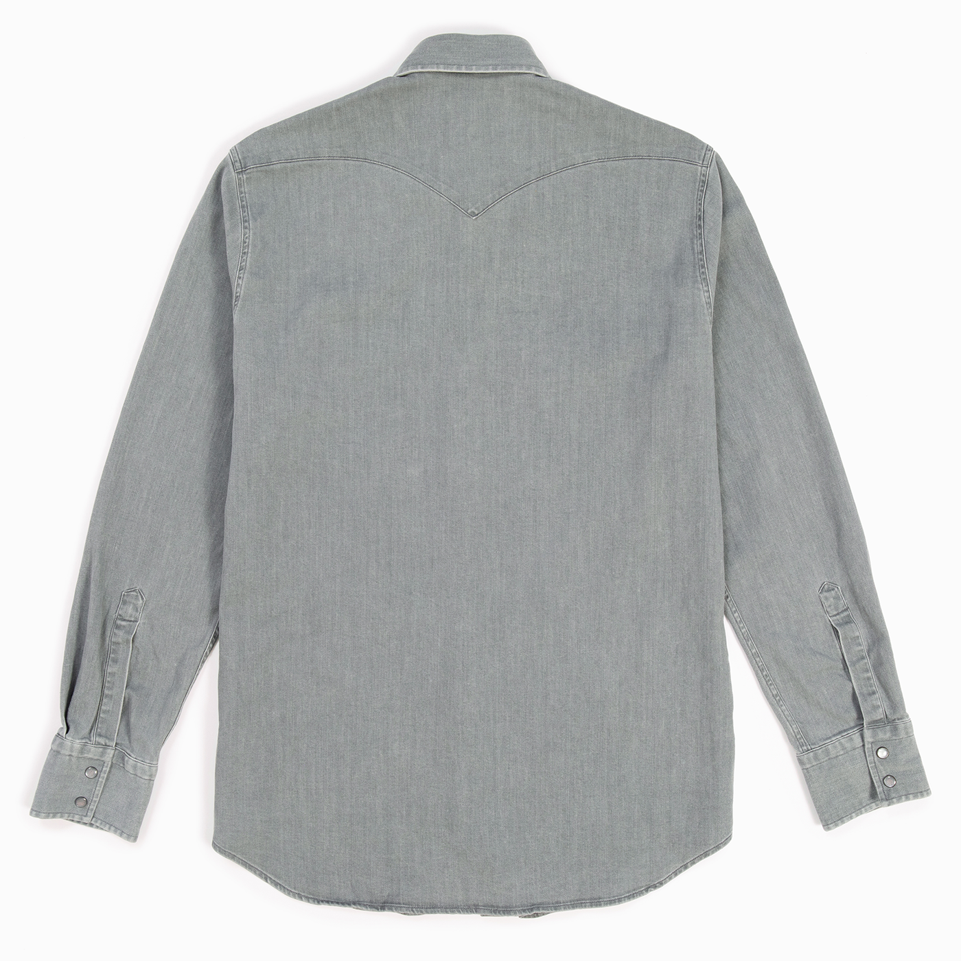 Women's Washed Gray Denim Frontier Shirt