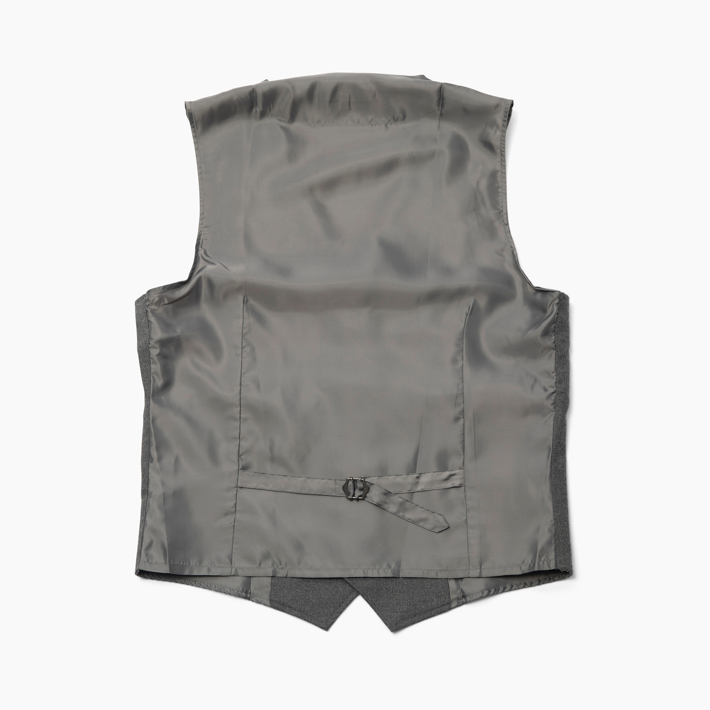 Men's Single Breasted Gray Melange Vest