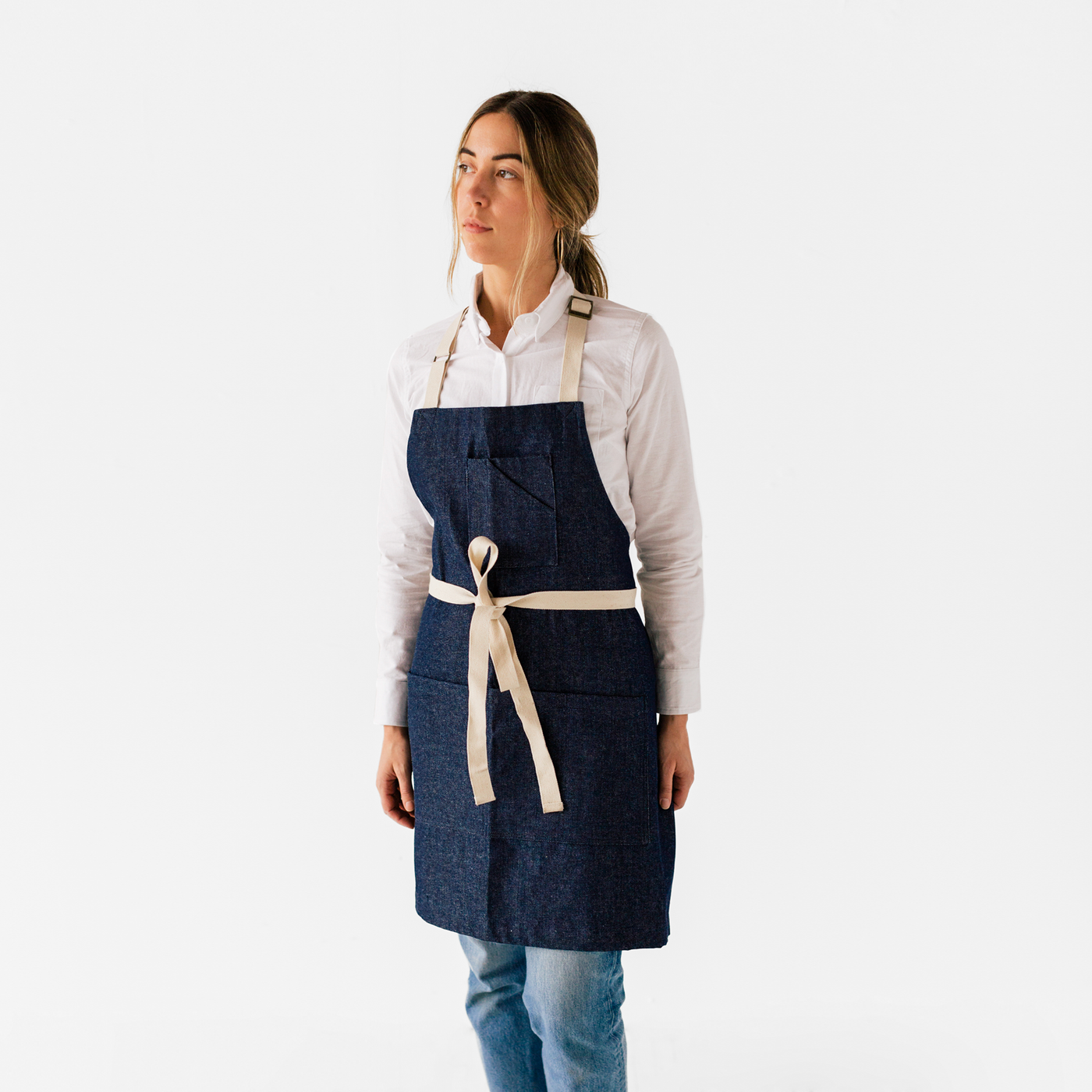 Indigo Denim Stock Apron