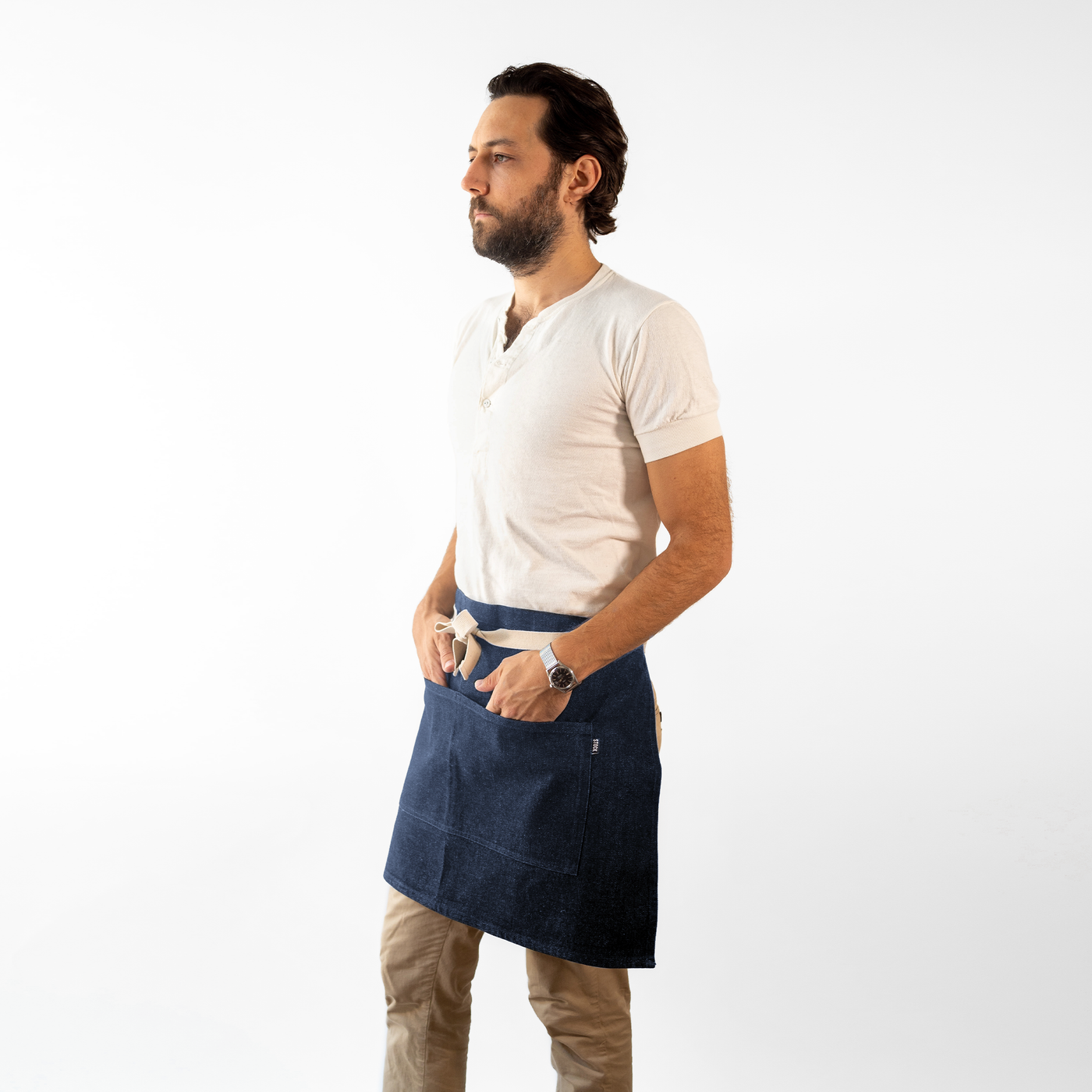 Indigo Denim Waist Apron