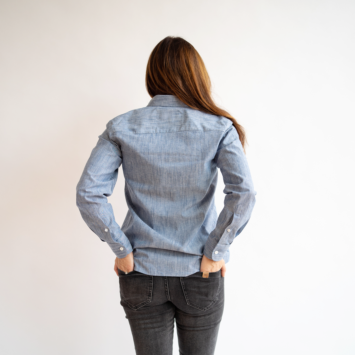 Women's Blue Stretch Service Chambray