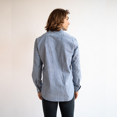 Men's Blue Stretch Service Chambray