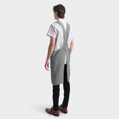 Linen Smock Crossback Apron