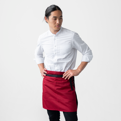 Cardinal Twill Waist Apron w/ Black Straps