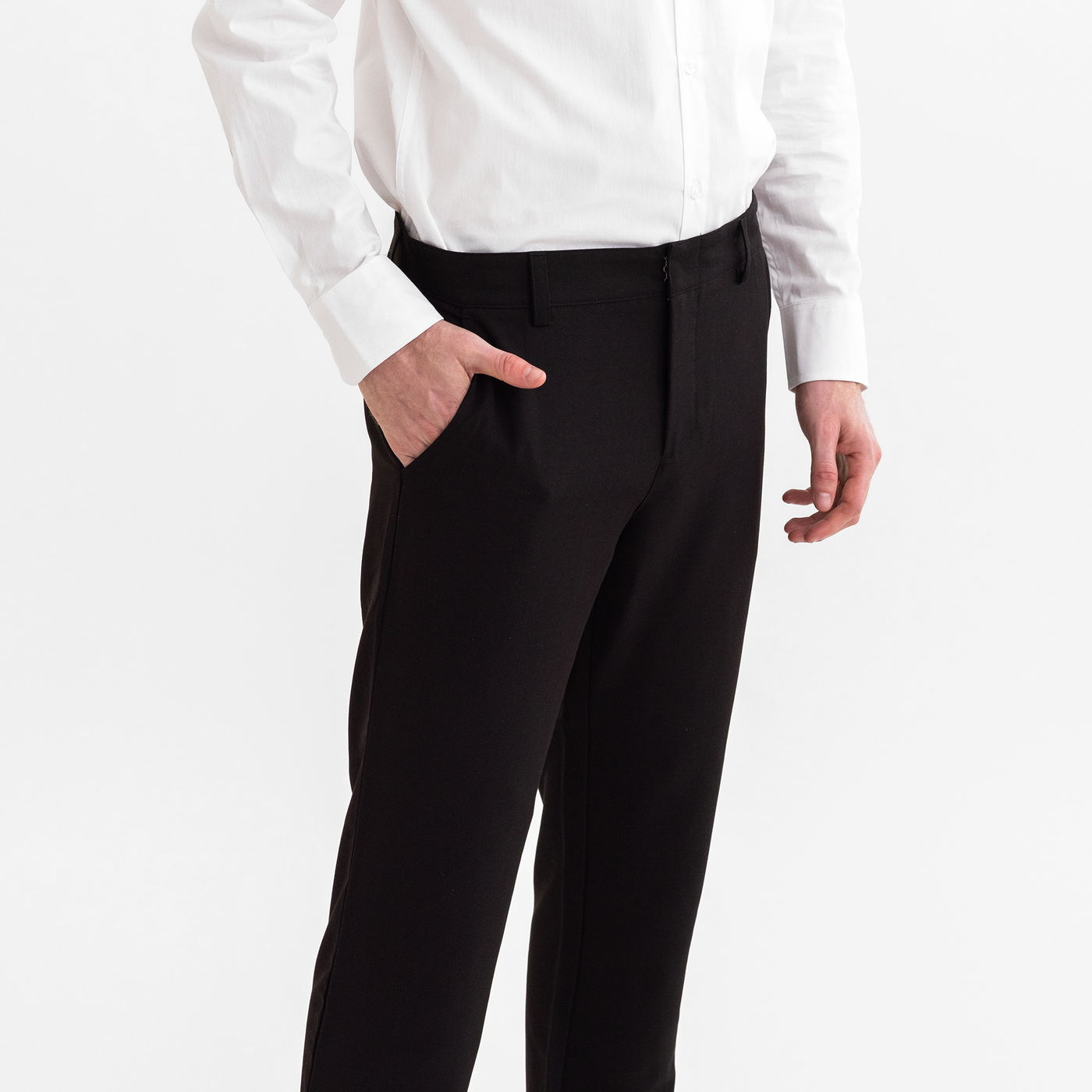 Men's Black Tech Trouser