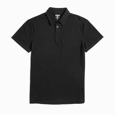 Men's Black Technical Polo