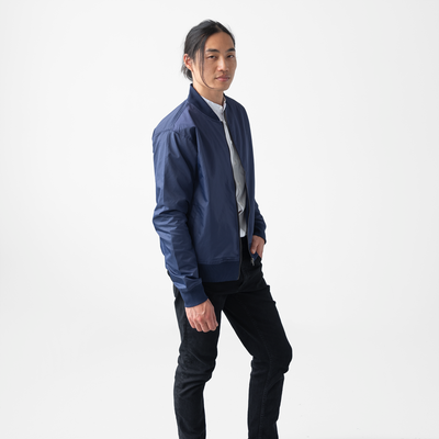 Men's Navy Bomber Jacket