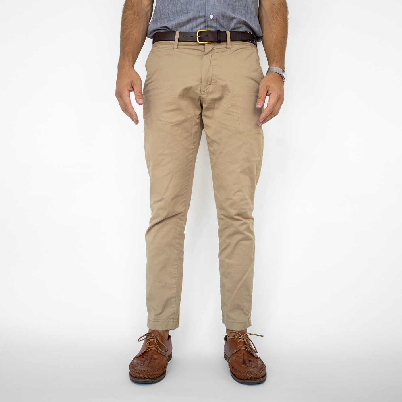 Men's Khaki Stretch Service Chino