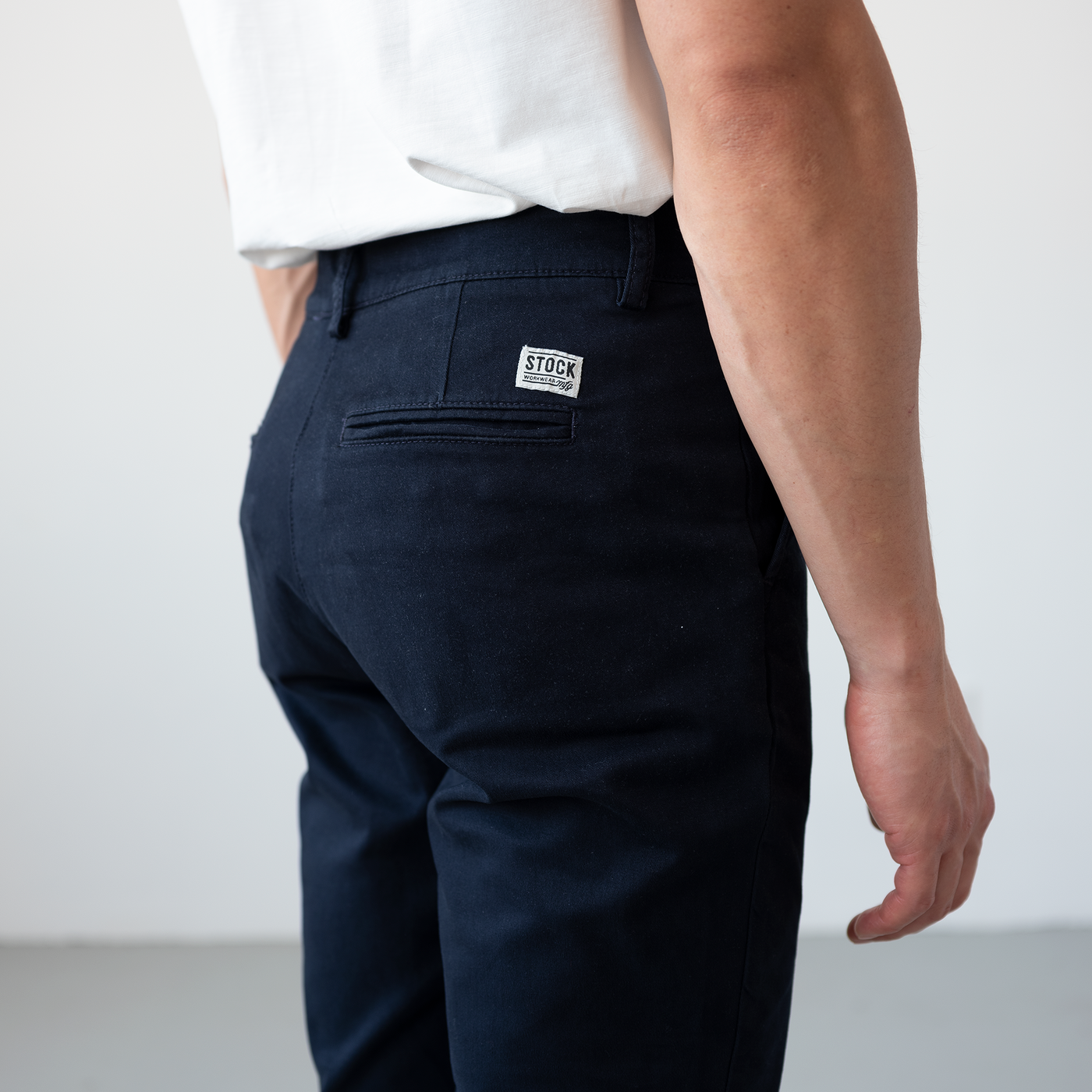 Men's Navy Stretch Service Chino