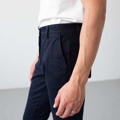 Men's Navy Stretch Service Chino