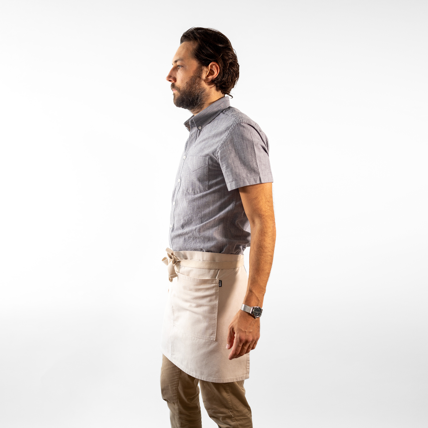 Natural Canvas Waist Apron