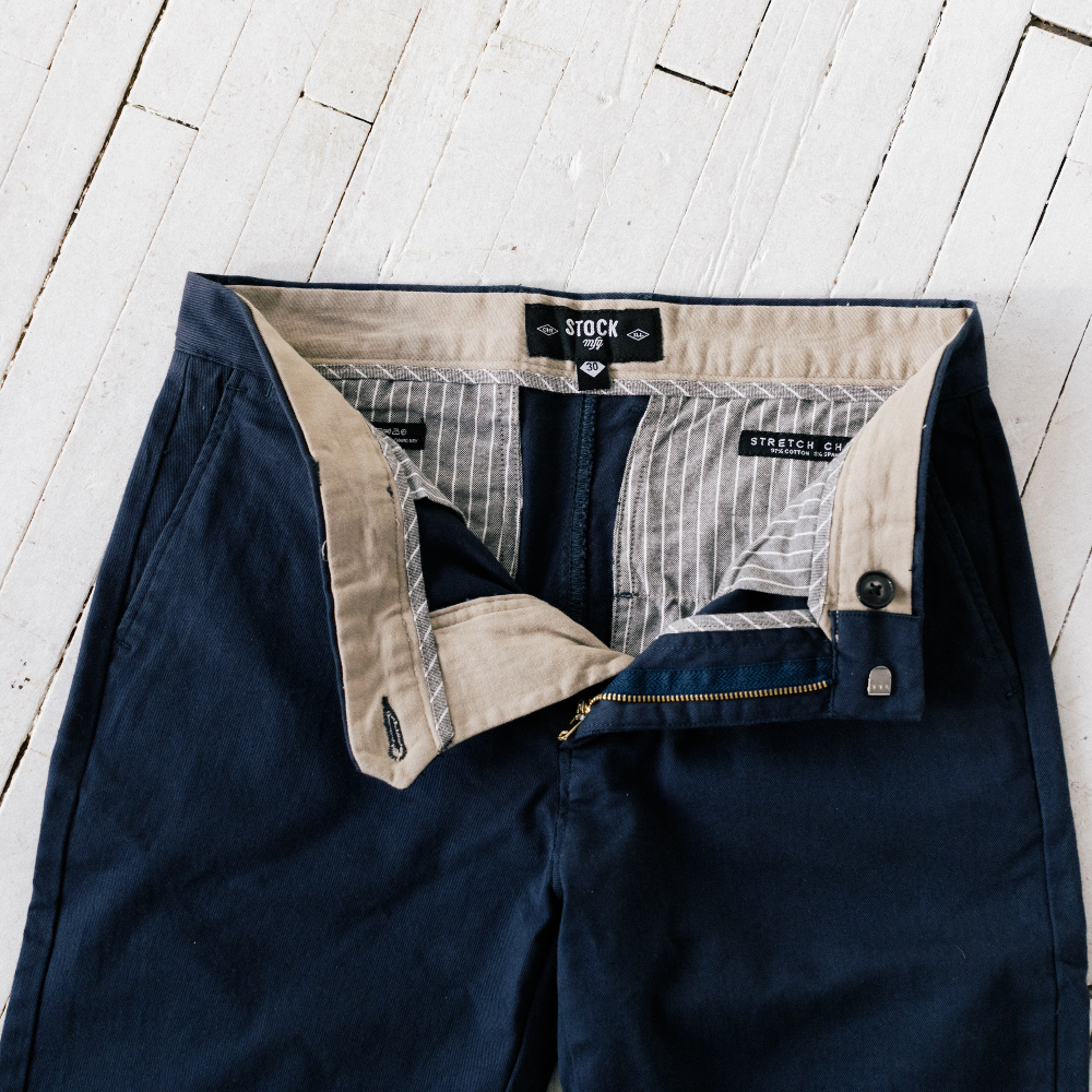 Men's Navy Stretch Service Chino