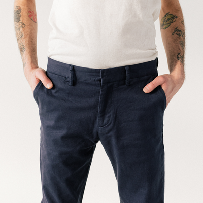 Men's Navy Stretch Service Chino