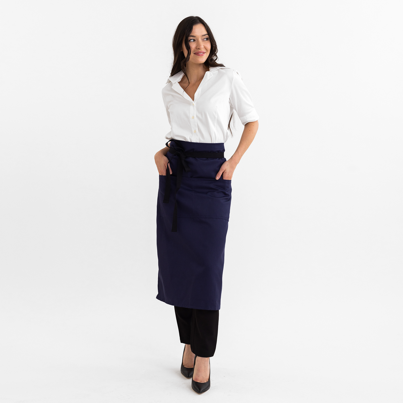 Navy Twill Bistro Apron